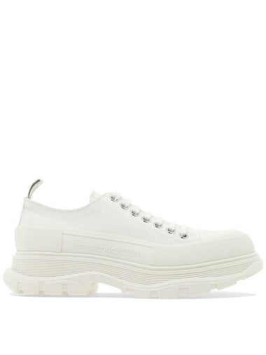 Tread Slick Platform Low Top Sneakers White - ALEXANDER MCQUEEN - BALAAN 1