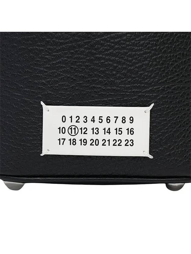 5AC Number Logo Texture Leather Bucket Bag Black - MAISON MARGIELA - BALAAN 7