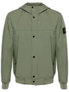 Light Soft Shell R E Dye Technology In Recycled Polyester Hooded Jacket Green - STONE ISLAND - BALAAN 2