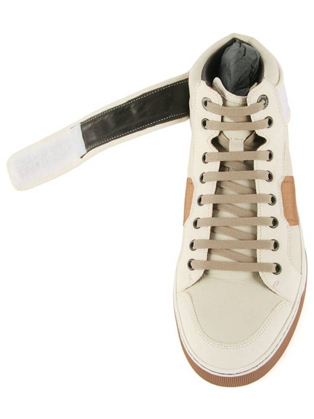 AM5PBL2VFO6B1 00 High Top Cream Color - LANVIN - BALAAN 3