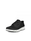 Omnivent Lace Leather Low Top Sneakers Black - ECCO - BALAAN 2