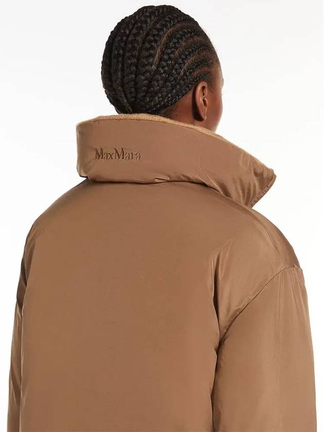 Dante Reversible Long Padding Camel - S MAX MARA - BALAAN 7