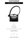 Square Leather Mini Cross Bag Black - WOOYOUNGMI - BALAAN 3