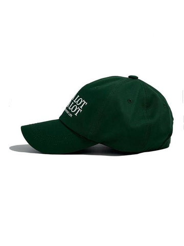 Slogon logo ball cap deep green - CASEALOT - BALAAN 1