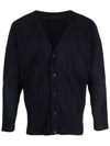 Pleated Button Cardigan Navy - ISSEY MIYAKE - BALAAN 3