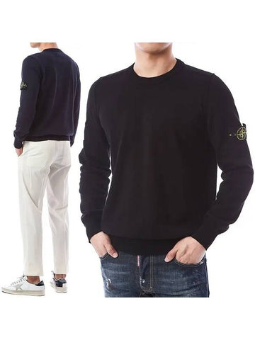 Wappen patch stitch round knit - STONE ISLAND - BALAAN 1