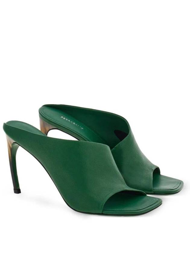 Salvatore Mule Slippers 01I112 772932 FOREST GREEN - SALVATORE FERRAGAMO - BALAAN 4