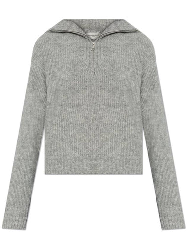 Officine Generale Sweater With Collar, Women's, Grey - OFFICINE GENERALE - BALAAN 1