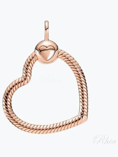 Moments Heart Charm Pendant Rose Gold - PANDORA - BALAAN 2