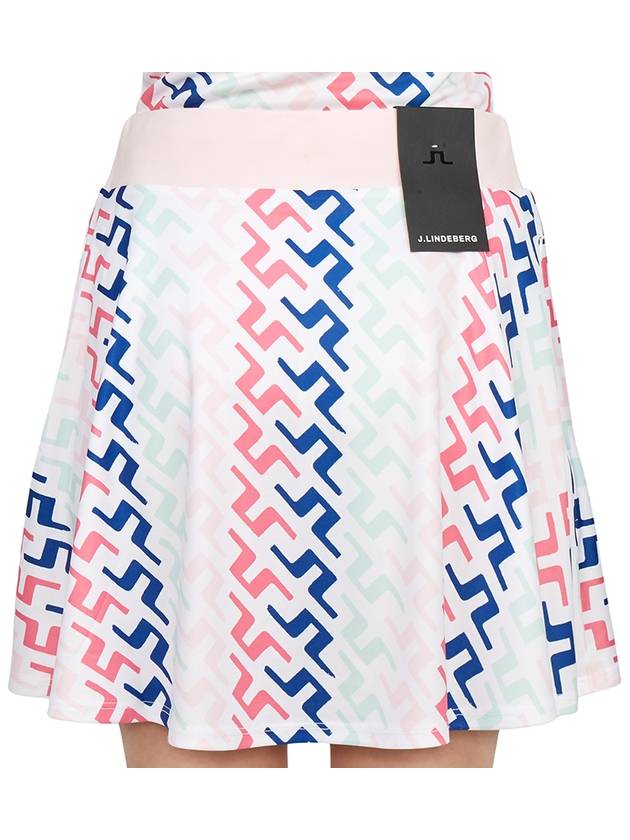 Joline Print A Line Skirt Pink Painted Bridge - J.LINDEBERG - BALAAN 8