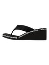 Alexander Wang logo lettering print trade rubber sole flip flop sandals - ALEXANDER WANG - BALAAN 3