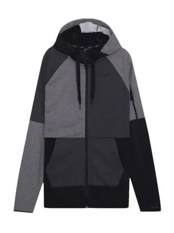 Dri-Fit GFX Hooded Jacket Black Grey - NIKE - BALAAN 1