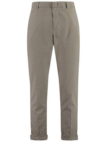 Dondup Joe Prince-Of-Wales Checked Trousers - DONDUP - BALAAN 1