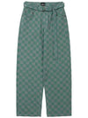 Checkerboard Wide Jean Mint - AJOBYAJO - BALAAN 2