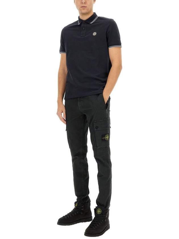 Stone Island Polo With Logo - STONE ISLAND - BALAAN 2