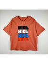 Oversized t shirt DQ5037 827 brick color WOMENS M L Asian fit - NIKE - BALAAN 3