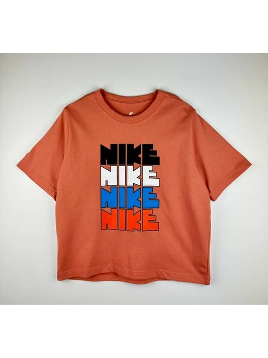 Oversized Tshirt DQ5037827 Brick color WOMENS M L Asian fit - NIKE - BALAAN 1