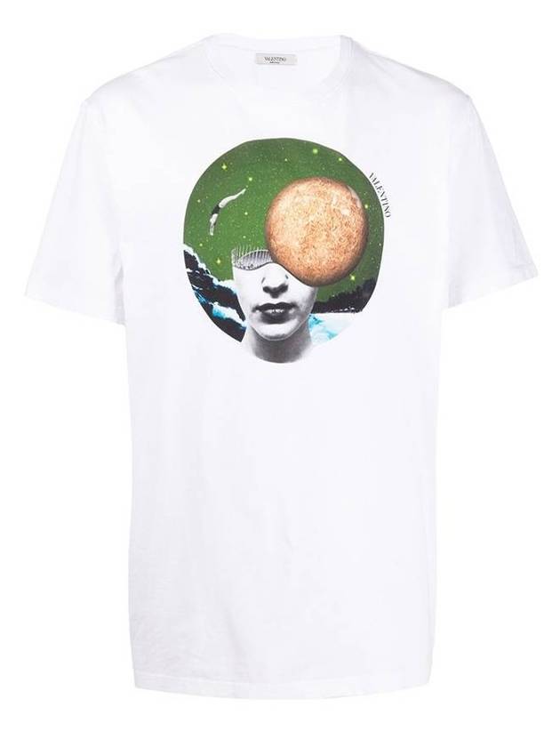 Soul Planet Short Sleeve T-Shirt White - VALENTINO - BALAAN 1