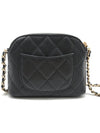 Classic Half Moon Caviar Mini Cross Bag Black - CHANEL - BALAAN 4