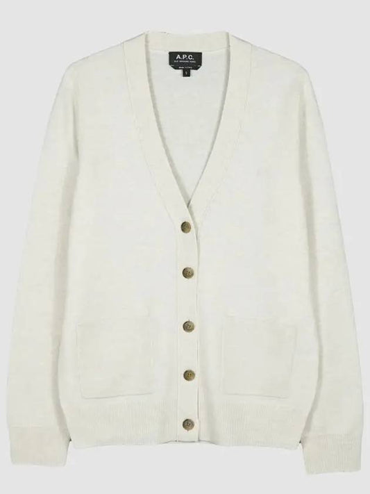 Louisa Wool Cardigan Ecru - A.P.C. - BALAAN 2