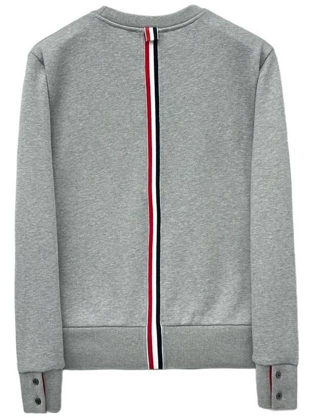 Center Back Stripe Crewneck Sweatshirt Light Grey - THOM BROWNE - BALAAN 2