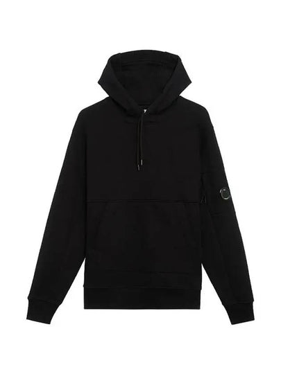 Diagonal Raised Fleece Lens Hoodie Black - CP COMPANY - BALAAN 2