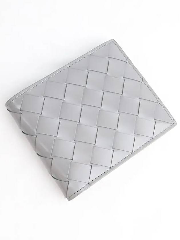 Intrecciato Half Wallet Grey - BOTTEGA VENETA - BALAAN 4