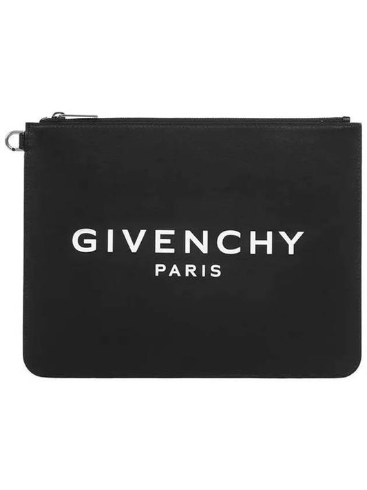 logo large clutch bag black - GIVENCHY - BALAAN 1