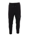 Diagonal Raised Fleece Cargo Track Pants Black - CP COMPANY - BALAAN 2