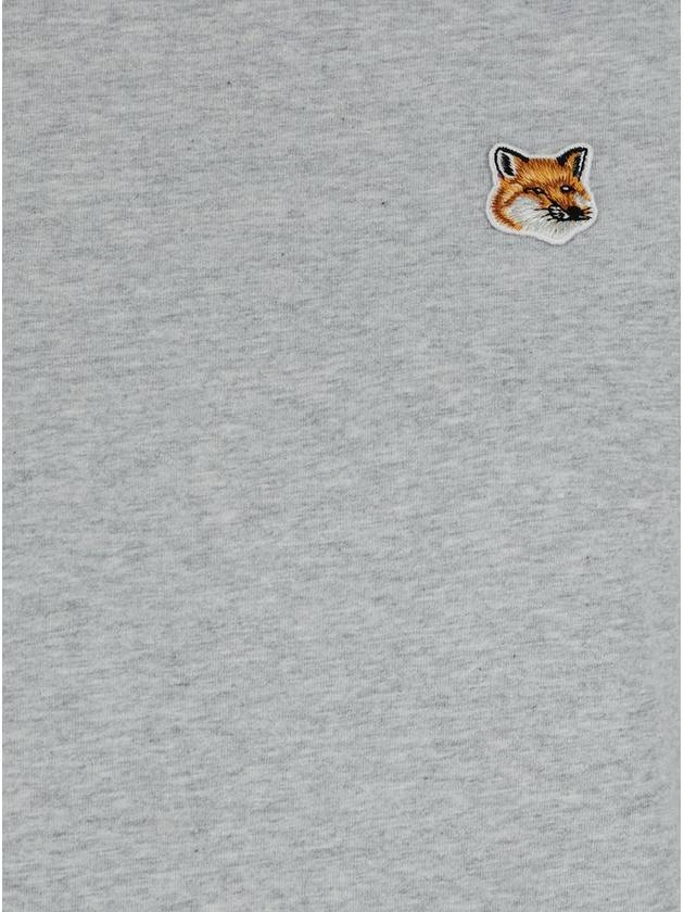 Fox Head Patch Regular Short Sleeve T-Shirt Grey - MAISON KITSUNE - BALAAN 4