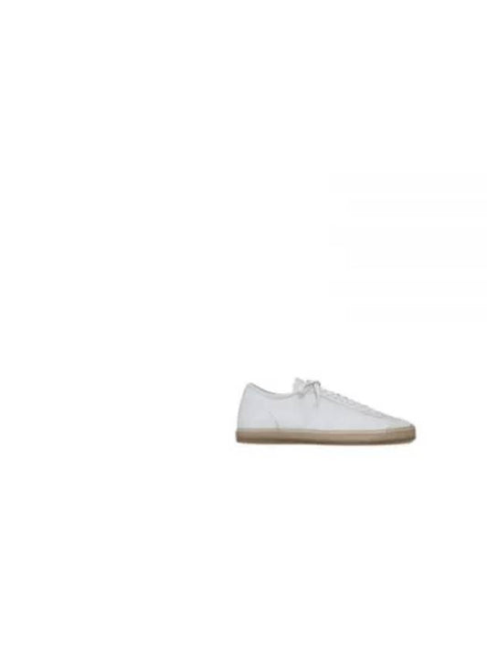 Linoleum Leather Low-Top Sneakers White - LEMAIRE - BALAAN 2