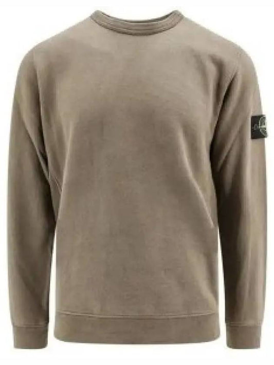 Wappen Patch Crew Neck Cotton Sweatshirt Brown - STONE ISLAND - BALAAN 2