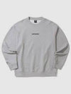 CP Company Light Fleece Logo Sweatshirt Gray Melange 13CMSS161A002246GM93 - CP COMPANY - BALAAN 1