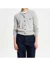 Bold Fox Head Patch Regular Cardigan Grey - MAISON KITSUNE - BALAAN 6