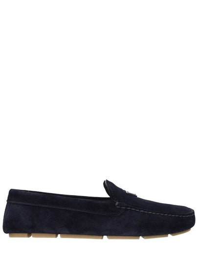 Suede Loafers Navy - PRADA - BALAAN 2