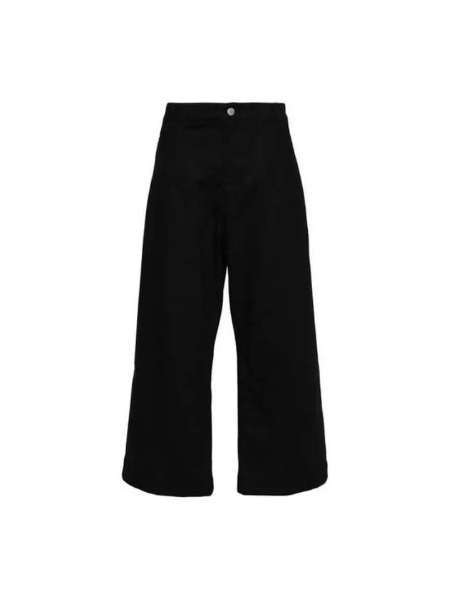 Straight cotton pants SNM 1246 PYAD BLACK - STUDIO NICHOLSON - BALAAN 1