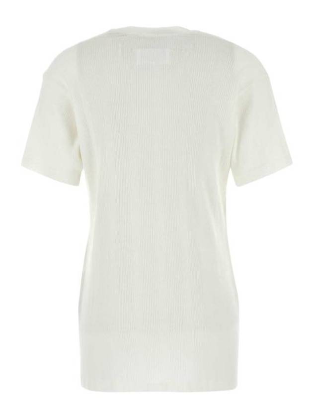 Logo Patch Short Sleeve T-Shirt White - MAISON MARGIELA - BALAAN 3