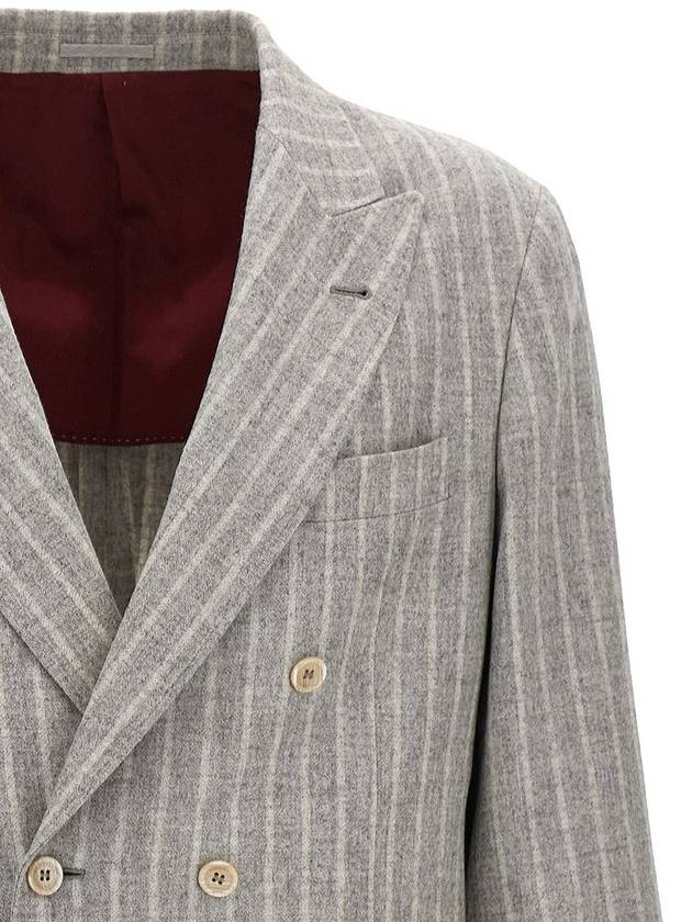 Brunello Cucinelli Pinstripe Blazer - BRUNELLO CUCINELLI - BALAAN 3