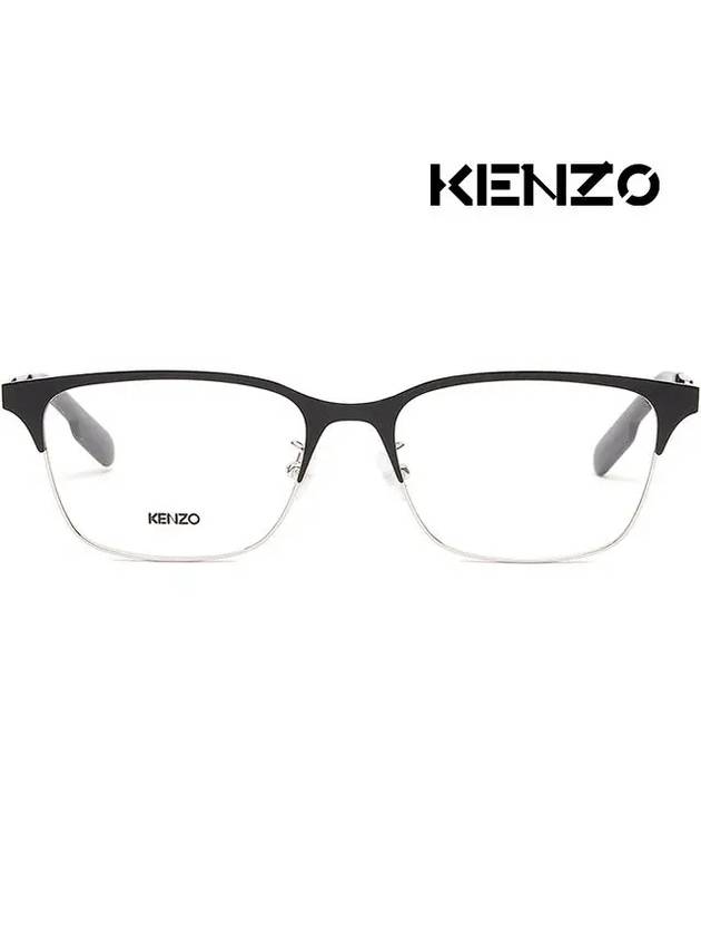 Glasses Frame KZ50002U 001 Black Silver - KENZO - BALAAN 3