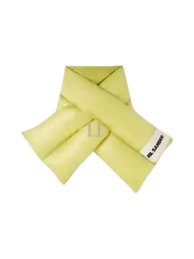 Logo Patch Down Scarf Green - JIL SANDER - BALAAN 2