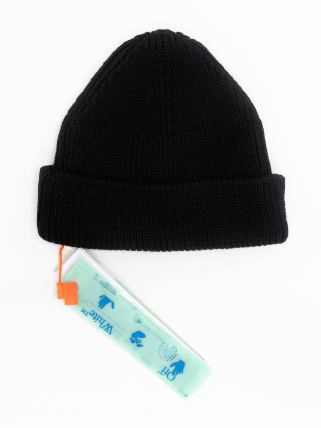 Off White Beanie Hat Black OMLC016F21KN001 - OFF WHITE - BALAAN 2