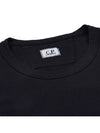 24/1 Jersey Garment Dyed Logo Short Sleeve T-Shirt Black - CP COMPANY - BALAAN 6