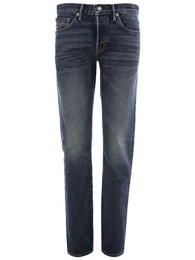 Washed Slim Jeans Dark Blue - TOM FORD - BALAAN 2