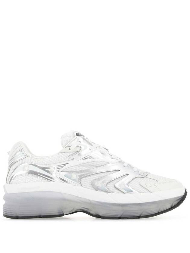 MS 2960 Fabric Calfskin Low Top Sneakers White - VALENTINO - BALAAN 2