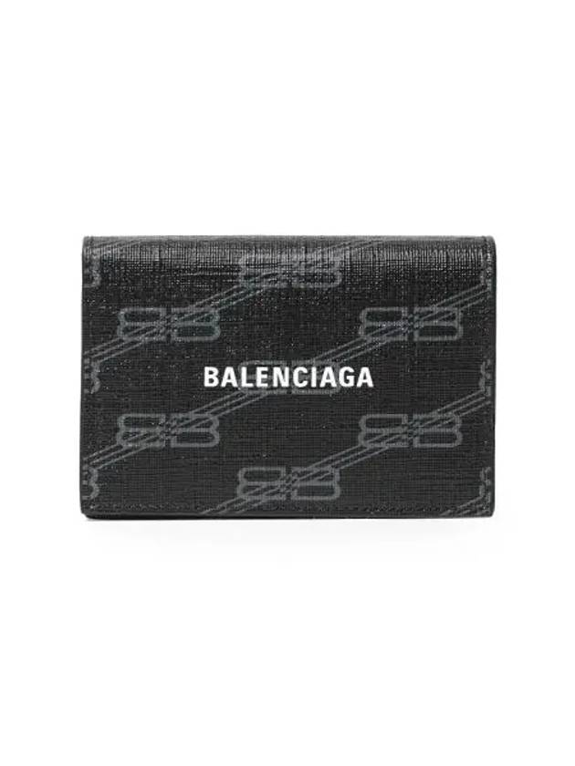 BB Monogram Card Wallet Black - BALENCIAGA - BALAAN 3