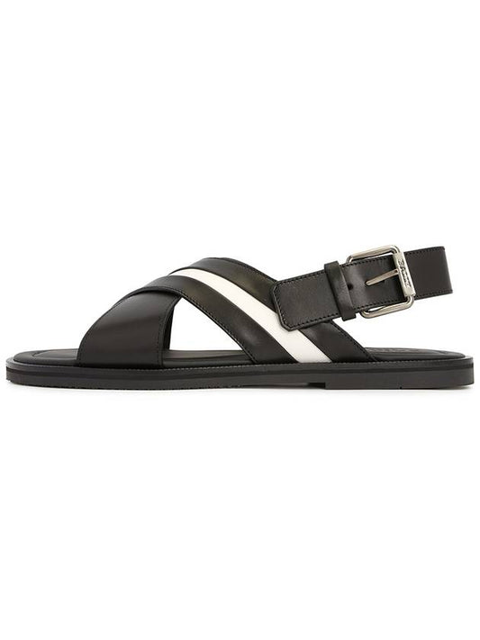 Jamilo strap leather sandals black - BALLY - BALAAN 1