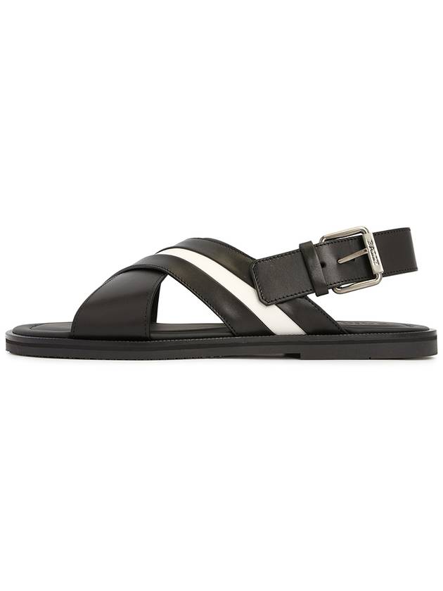 Jamilo Strap Leather Sandals Black - BALLY - BALAAN 5