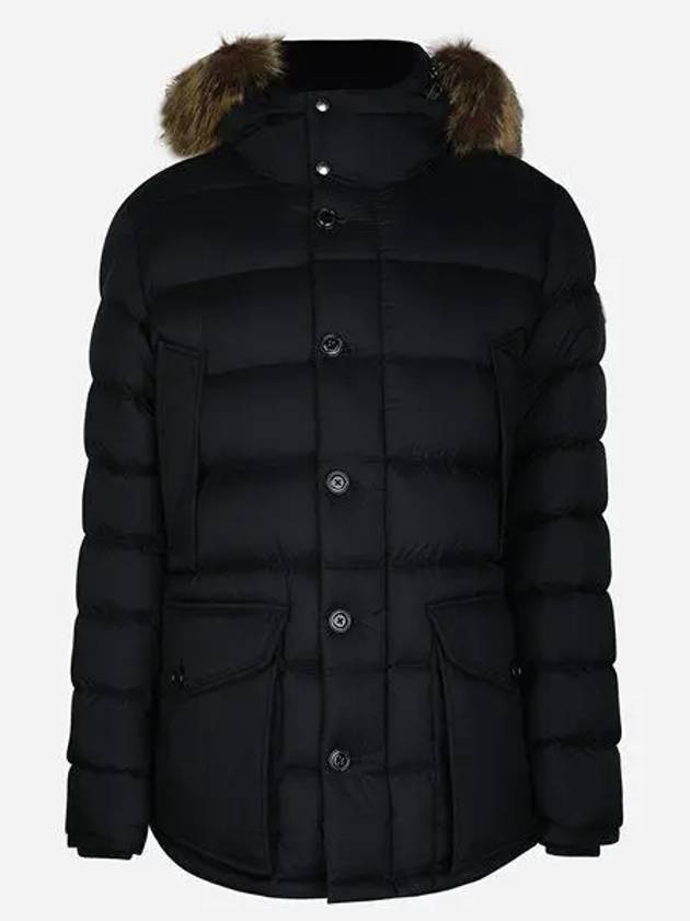 1C00010 596K7 776 Cluny Men s Fur Padded Jacket Navy 1208486 - MONCLER - BALAAN 1