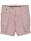 PALZILERI 51939 Linen Striped Shorts - PAL ZILERI - BALAAN 1