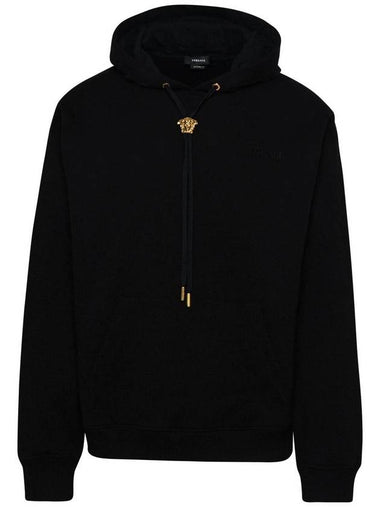 Versace Black Cotton Sweatshirt - VERSACE - BALAAN 1